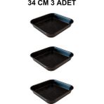Empressco Kare Saksı Altlığı 34 cm 3 Adet - Fiyatı, Yorumları