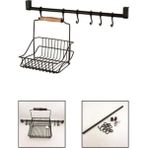 Empressco Kitchen Store Retro Ferforje Metal Sepet Askı ve Kanca - Fiyatı, Yorumları - Almond Cream