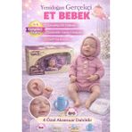 Empressco Kız Bebek Oyuncağı Gerçekci Hareketli Silikon Bebek( Pembe Örgü Tulumlu) 43 cm Aksesuarlar Dahildir - Fiyatı, Yorumları - 01-Mavi