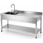 Empressco Krom Çalışma Tezgahı 150X60X85, Paslanmaz, Dayanıklı ve Şık Tasarım - 1 lt