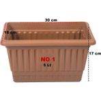 Empressco Küçük Boy Balkon Saksısı, 5 Lt, Şık ve Dayanıklı Tasarım