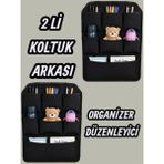 Empressco Lıghtınghm 2 Li Araç Koltuk Arkası Organizer 8 Cepli Silinebilir Kolay Montaj Araba Içi Düzenleyici - Fiyatı, Yorumları - Ahşap