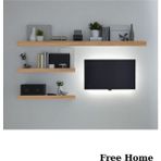 Empressco Linde Home 3lü Atlantik Çam Duvar Rafı Tv Rafı Salon Dekorasyonu - Fiyatı, Yorumları - Seçenek 1 - Pembe