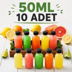 Empressco Makrobay 10 Adet Çok Amaçlı 50ML Cam Şişe Küçük Plastik Kapak Oda Kokusu Şişesi Shot Şişesi 10X50ML - Fiyatı, Yorumları - Seçenek 1 - 0 - Siyah