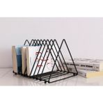 Empressco Masa Üstü Ofis Dergilik-Plaklık 9 Bölmeli Üçgen Metal Kitaplık Organizer Gazetelik Vinil - Fiyatı, Yorumları - Abanoz - Seçenek 1