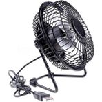 Empressco ® Masaüstü Metal Fan USB Girişli Vantilatör - Açık Beyaz - Gri