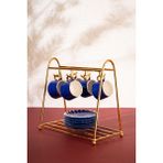 Empressco Mba Decor Metal Bending Art Salıncak Model Gold Kahve Fincanı Kupa Standı Paslanmaz Kaplama Mutfak Düzenleyici Organizer - Fiyatı, Yorumları - Ahşap Rengi - Seçenek 1