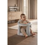 Empressco Meleni Baby Bebek Banyo Oturağı - Vakum Tabanlı Bebek Mama Oturağı Gri - Fiyatı, Yorumları - Altın
