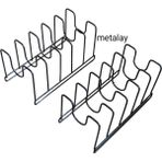 Empressco Metalay 2 Li Metal Siyah Tava ve Tencere Kapağı Düzenleyici Tava Organizeri - Fiyatı, Yorumları - Ahşap Rengi - Seçenek 1