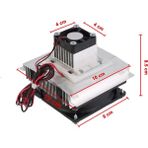 Empressco Mini Elektrikli Peltier Soğutucu Sistem, 12V, 6A, 60W, Taşınabilir Klima - Acı Kahverengi - Seçenek 1