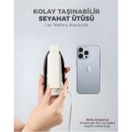 Empressco Mini Seyahat Ütüsü, Kompakt ve Taşınabilir Beyaz Ürün - Altın