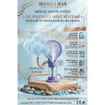 Empressco Mini USB Vantilatör, Masaüstü Soğutucu Fan, Şarjlı, Taşınabilir, Hafif - Altın
