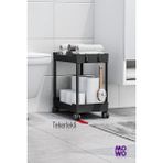 Empressco Mowo Home Mowo 2 Katlı Tekerlekli Banyo Rafı, Tuvalet Kağıtlık, Havluluk, Deterjanlık Makyaj Organizer - Fiyatı, Yorumları - Ahşap - Seçenek 1