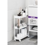 Empressco Mowo Home Slim 3 Katlı Tekerlekli Raf Ünitesi Beyaz, Banyo Rafı, Mutfak Rafı, Banyo Düzenleyici - Fiyatı, Yorumları - Ahşap - Seçenek 1