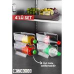 Empressco Nandy Home Kat Kat Istiflenebilir Clear Şişe Organizeri 4 Adet Şeffaf - Fiyatı, Yorumları - Ahşap Rengi - Seçenek 1