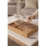 Empressco Nokka 6 Gözlü, Akrilik Kapaklı, Mdf Çok Amaçlı Dekoratif Kutu, Takı Organizeri, Çerezlik 30X20 cm - Fiyatı, Yorumları - Seçenek 1 - 51R-Turuncu