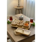 Empressco Nuha Home Standlı Bambu Kapaklı Dikdörtgen Çerezlik 3’lü Set - Fiyatı, Yorumları - 079 Buz Beyazı - Seçenek 1