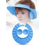 Empressco Omilife Mavi Renk Bebek Banyo Şapkası Kulak Koruyucu Düğmeli Ayarlanabilir Duş Bonesi Göz ve Kulak Koruma Şa - Fiyatı, Yorumları - Altın