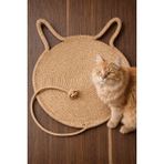 Empressco Organik Jüt Kedi Tırmalama Matı, Oval Yatak 35X60 cm