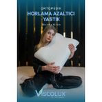 Empressco Ortopedik Visco Yastık, Mavi, 55X40X12/10, Horlama Azaltıcı - 10 cm - 00-Siyah - Beyaz