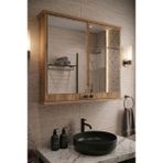 Empressco Orysa Design Ad-1 Banyo Dolabı, 2 Kapaklı Lavabo Üstü Aynalı Banyo Dolabı - Atlantik Çam - Fiyatı, Yorumları - Ahşap - Seçenek 1