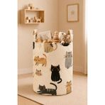 Empressco Paris Home Kedi Desenli Oyuncak Sepeti Çocuk Odası Düzenleyici Katlanabilir Kumaş Organizer Çamaşır ve Oyuncak Saklama Sepeti - Fiyatı, Yorumları - Seçenek 1 - Acorn