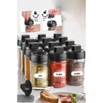 Empressco Patulya Aksesuar 6 Adet Kapağı Kendinden Kaşıklı Kilitli Etiketli Baharatlık Seti - (300 Ml) Cam Kavanoz 6 Adet - Fiyatı, Yorumları - Ahşap - 1 lt