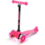 Empressco Pembe 3 Tekerlekli LED Işıklı Scooter, Eğlence ve Güvenli Sürüş Imkanı - Ahşap - Seçenek 1