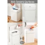 Empressco Porsima 4147 Hareket Sensörlü Sessiz Kapatma Çöp Kutusu Banyo Mutfak Çöp Kovası Kapaklı Banyo Çöp Kovası - Fiyatı, Yorumları - Seçenek 1 - 11-Kırmızı
