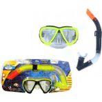 Empressco Renkli Bermuda Snorkel Seti, Rahat ve Hafif, Denizde Güvenle Kullanım - Altın - 0 - 12 Ay