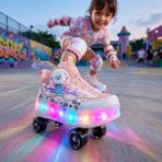 Empressco Renkli Işıklı Spor Ayakkabı ve Tekerlekli Sneakers, Rahat ve Şık Tasarım - --