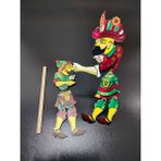 Empressco Renkli Mdf Hacivat Karagöz Temalı Uv Baskı ve Lazer Kesim Dekorasyon Parçası - Seçenek 1 - Açık Bej