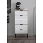 Empressco Sarmobi Arden 5 Çekmeceli Şifonyer/çamaşırlık 50X105X40 cm Beyaz – Modern Tasarım - Fiyatı, Yorumları - Ahşap