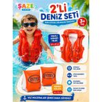 Empressco Saze 2’li Deniz Seti Yakalı Kırmızı Yelek 50X47 cm + Kırmızı Kolluk 23X15 cm Çocuk Havuz Deniz Güvenlik Seti 3+ Yaş - Fiyatı, Yorumları - # - -- - Seçenek 1