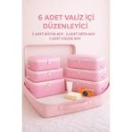 Empressco Serstil 6 Parça Bavul Organizer Filesiz Hurç Seti – Valiz Içi Düzenleyici Hurç ve Çanta Takımı-Pembe Benekli - Fiyatı, Yorumları - Ahşap Rengi - Seçenek 1