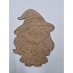 Empressco Sevimli Cadı Ahşap Boyama Seti, Okul ve Etkinlikler Için, 15X11 Cm, 5'li Paket - Seçenek 1 - Ahşap - Ceviz