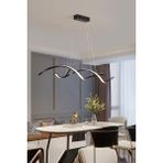 Empressco Şık Siyah Metal Kasa ile Beyaz Işık Sıralı Ledli Avize - Seçenek 1 - Ahşap
