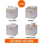 Empressco Spartek Home Textile 2 Adet - Dolap Içi Çamaşır Oyuncak Düzenleyici Kapaksız Saklama Kutusu Organizer 30X30X30 cm - Fiyatı, Yorumları - Ahşap Rengi - Seçenek 1