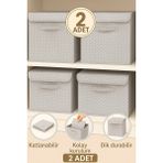 Empressco Spartek Home Textile 2ADET-KAPAKLI Desenli Dolap Içi Çamaşır Oyuncak Düzenleyici Katlanır Kapaklı Saklama Kutusu 30X30X30 - Fiyatı, Yorumları - Seçenek 1 - Ahşap