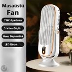 Empressco Taşınabilir Klipsli 720° Dönen Fan, Portatif Soğutucu Vantilatör - Altın