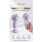 Empressco USB Şarjlı Mini Taşınabilir Masaüstü Fan, Serinlik ve Huzur Sağlar - Altın