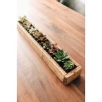 Empressco Uzun Ahşap Saksı, 50X8X8 Cm, Doğal ve Şık Tasarım