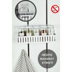 Empressco Vipgross 5li Metal Duvara Asılabilir Baharatlık Seti - Metal Raflı Baharatlık - Beyaz 30 cm Raf - Fiyatı, Yorumları - Ahşap - 1 lt