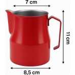 Empressco Vodinox Barista Süt Potu Paslanmaz Çelik Barista Pitcher Milk Jug Progear Kahve Espresso 500 ml Kırmızı Pro - Fiyatı, Yorumları - 1 lt