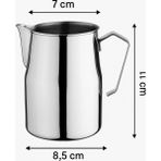 Empressco Vodinox Barista Süt Potu Paslanmaz Çelik Barista Pitcher Milk Jug Progear Kahve Espresso 500 ml Pro - Fiyatı, Yorumları - 1 lt