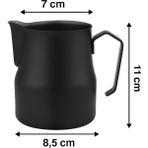Empressco Vodinox Barista Süt Potu Paslanmaz Çelik Barista Pitcher Milk Jug Progear Kahve Espresso 500 ml Pro Siyah - Fiyatı, Yorumları - 1 lt