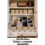 Empressco Yegge 2 Adet 30CM Çekmece ve Dolap Içi Düzenleyici, Eşarp Düzenleyici, Katlanabilir Çorap ve Çamaşır Organizer Raf Düzenleyici - Fiyatı, Yorumları - Ahşap Rengi - Seçenek 1
