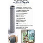 Empressco Yenilenen 90X200CM Rulo Tül Sineklik, 3 Katmanlı Pencere Filtreleri - 001-Renkli - Seçenek 1