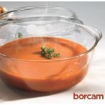 Empressco Yuvarlak Kapaklı Borcam Tencere 2100-3150 Cc, Dayanıklı ve Şık Tasarım - Altın - Seçenek 1