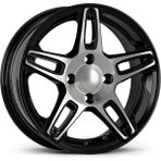 Emr 15 Inç 4X108 Fiesta Courier Uyumlu Siyah Elmas Kesim Jant Modeli (4 Adet)
